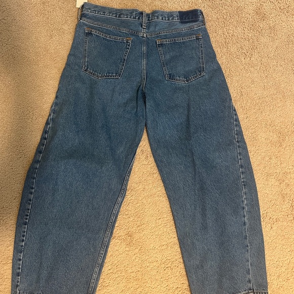 Abercrombie & Fitch Blue Flare Wide Leg Jeans - Picture 4 of 4